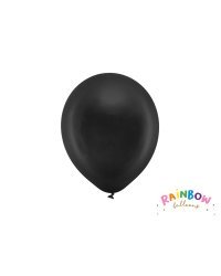 Rainbow Balloons 23cm metallic, black (1 pkt / 100 pc.)