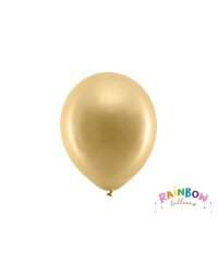 Rainbow Balloons 23cm metallic, gold (1 pkt / 100 pc.)