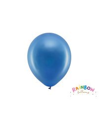 Rainbow Balloons 23cm metallic, navy blue (1 pkt / 10 pc.)