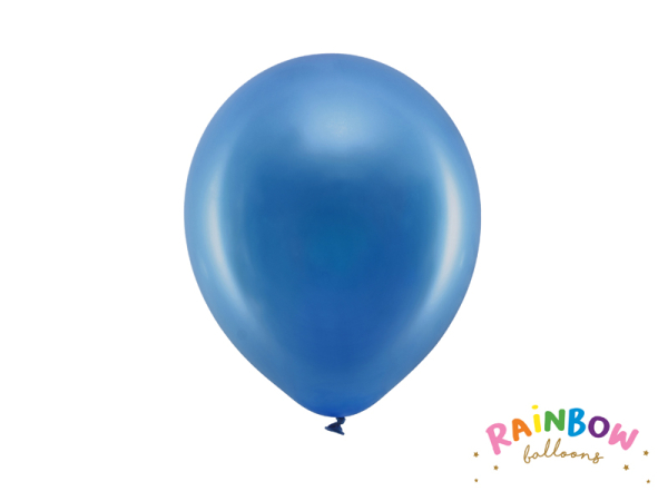 Rainbow Balloons 23cm metallic, navy blue (1 pkt / 10 pc.)