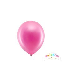 Rainbow Balloons 23cm metallic, fuchsia (1 pkt / 10 pc.)