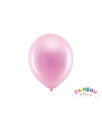 Rainbow Balloons 23cm metallic, pink (1 pkt / 100 pc.)