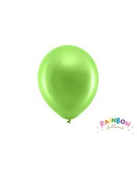 Rainbow Balloons 23cm metallic, light green (1 pkt / 10 pc.)