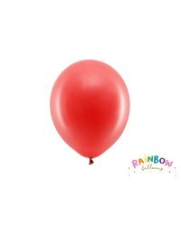 Rainbow Balloons 23cm pastel, red (1 pkt / 10 pc.)