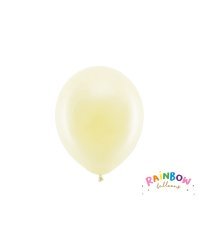 Rainbow Balloons 23cm pastel, cream (1 pkt / 10 pc.)