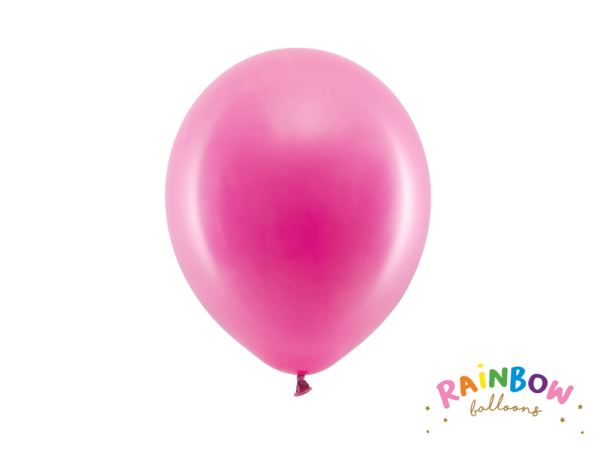 Rainbow Balloons 23cm pastel, fuchsia (1 pkt / 10 pc.)