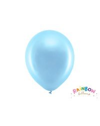 Rainbow Balloons 30cm metallic, blue (1 pkt / 100 pc.)