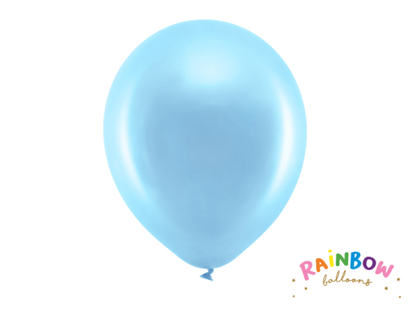 Rainbow Balloons 30cm metallic, blue (1 pkt / 100 pc.)