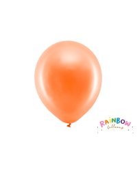 Rainbow Balloons 30cm metallic, orange (1 pkt / 10 pc.)