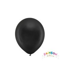 Rainbow Balloons 30cm metallic, black (1 pkt / 10 pc.)