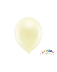 Rainbow Balloons 30cm metallic, cream (1 pkt / 10 pc.)