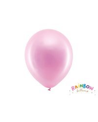 Rainbow Balloons 30cm metallic, pink (1 pkt / 10 pc.)