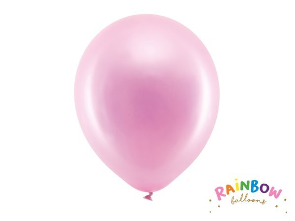 Rainbow Balloons 30cm metallic, pink (1 pkt / 100 pc.)