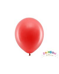 Rainbow Balloons 30cm pastel, red (1 pkt / 10 pc.)