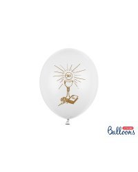 Balloons 27cm, Holy Communion, Pastel Pure White (1 pkt / 6 pc.)