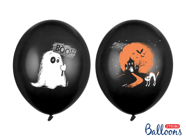 Balloons 30cm, Ghost, Pastel Black (1 pkt / 50 pc.)