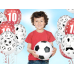 Balloons 30cm, Footballer and balls, Pastel Pure White (1 pkt / 50 pc.)