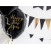 Balloons 30cm, Happy New Year, Pastel Black (1 pkt / 50 pc.)