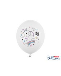 Balloons 30cm, Unicorn, Pastel Pure White (1 pkt / 6 pc.)