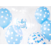 Balloons 30cm, Dots, Pastel Baby Blue (1 pkt / 6 pc.)