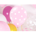 Balloons 30cm, Dots, Pastel Baby Pink (1 pkt / 6 pc.)