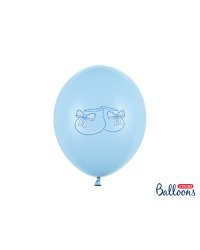 Balloons 30cm, Bootee, Pastel Baby Blue (1 pkt / 6 pc.)