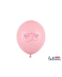 Balloons 30cm, Bootee, Pastel Baby Pink (1 pkt / 6 pc.)