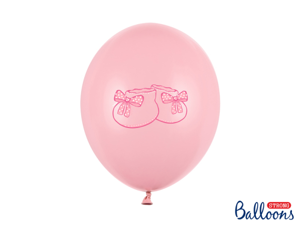 Balloons 30cm, Bootee, Pastel Baby Pink (1 pkt / 50 pc.)