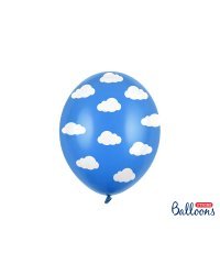 Balloons 30cm, Clouds, Pastel Cornflower Blue (1 pkt / 50 pc.)