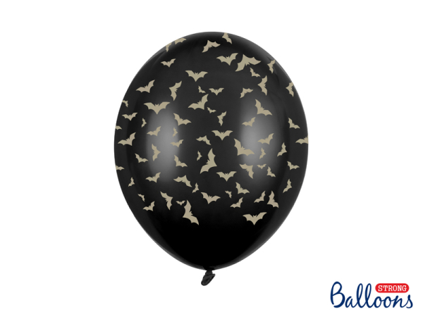 Balloons 30 cm, Bats, Pastel Black (1 pkt / 50 pc.)