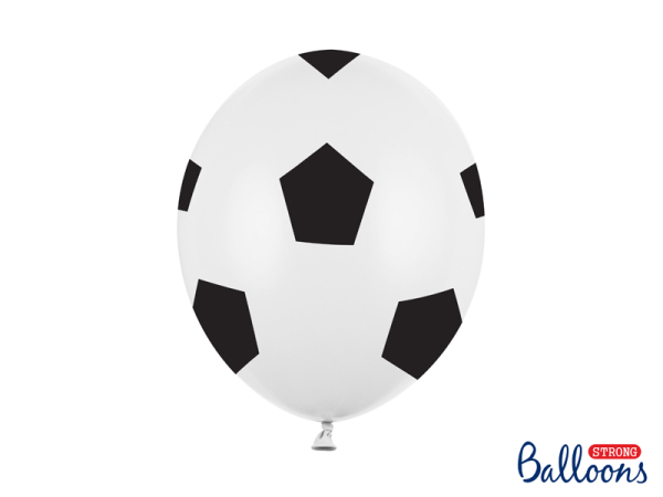 Balloons 30cm, Football, Pure White (1 pkt / 50 pc.)