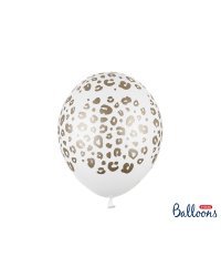 Balloons 30 cm, Spots, Pastel Pure White (1 pkt / 50 pc.)