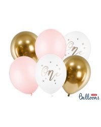 Balloons 30cm, One, Pastel Pale Pink (1 pkt / 6 pc.)