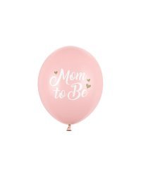 Balloons 30 cm, Mom to Be, Pastel Pale Pink (1 pkt / 6 pc.)