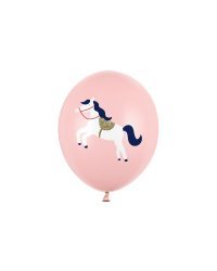 Balloons 30 cm, Little horse, Pastel Pale Pink (1 pkt / 50 pc.)