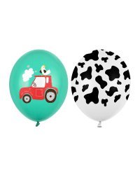 Balloons 30 cm, Farm, mix (1 pkt / 50 pc.)