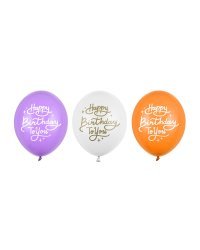 Balloons 30 cm, Happy Birthday To You, mix (1 pkt / 50 pc.)