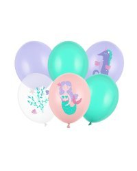 Balloons 30 cm, Sea World, mix (1 pkt / 6 pc.)