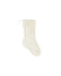 Decorative stocking, off-white, 15.5x34cm