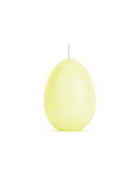 Egg candle, light yellow, 10 cm