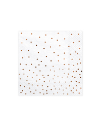 Napkins Dots, white, 33x33cm (1 pkt / 20 pc.)