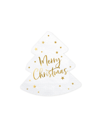 Napkins Christmas tree - Merry Christmas, 16x16.5cm (1 pkt / 20 pc.)