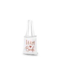 Tote bag - Team bride, white, 39x42cm