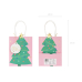 Gift bag Christmas tree , mix, 14x20.5x8cm