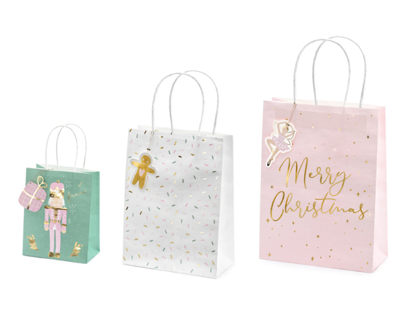 Christmas gift bags , mix (1 pkt / 3 pc.)