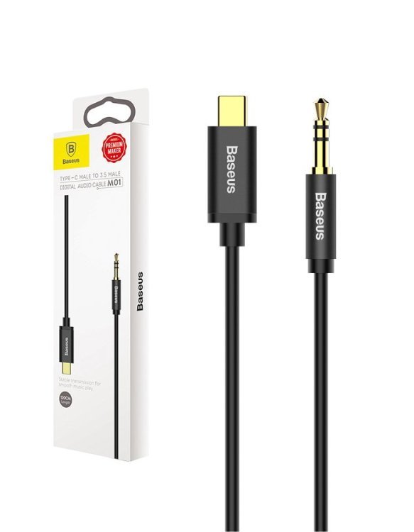 Baseus Yiven Премиум AUX провод USB-C -> 3.5 mm 1.2m