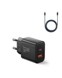 Joyroom JR-TCF05 USB-A Зарядное устройство USB-C 20W + Kабель USB-C 1m