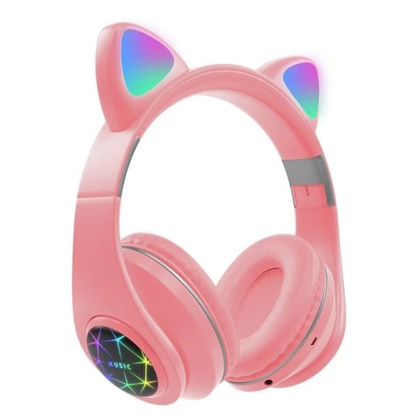 RoGer Cat M2 Bluetooth Наушники с кошачьими ушками LED