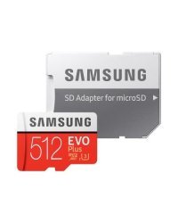 Samsung EVO+ Карта Памяти MicroSD / 512GB / Class10 + Адаптер