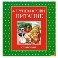 4 группы крови. Питание. Справочник (диск-таблица)